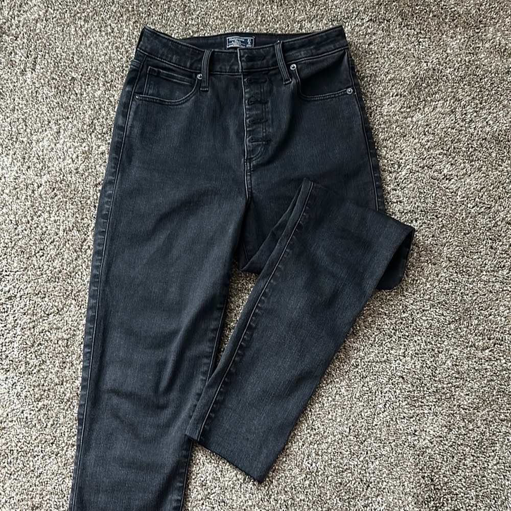 Curve Love Button Fly Ankle Skinny